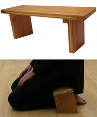 Meditationsskammel i bambus