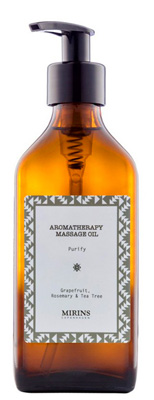 Mirins Massage Oil - Purify - Grapefruit, Rosemary & Tea Tree