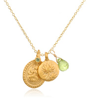 Lakshmi Guldkæde med Peridot