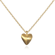 Gold Beating Heart Necklace
