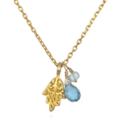 Blue Gilded Chain halskæde